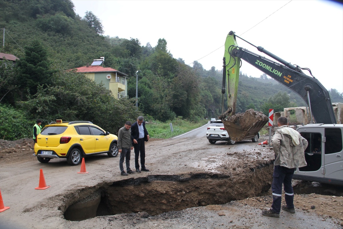 Yağlıdere\'de taşkın riskine karşı Ömerli Mahallesi\'nde menfez yenilenecek