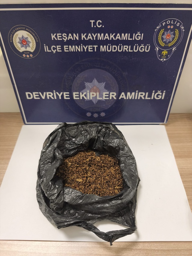 Edirne Keşan'da üzerlerinde uyuşturucu bulunan 2 şüpheli gözaltına alındı