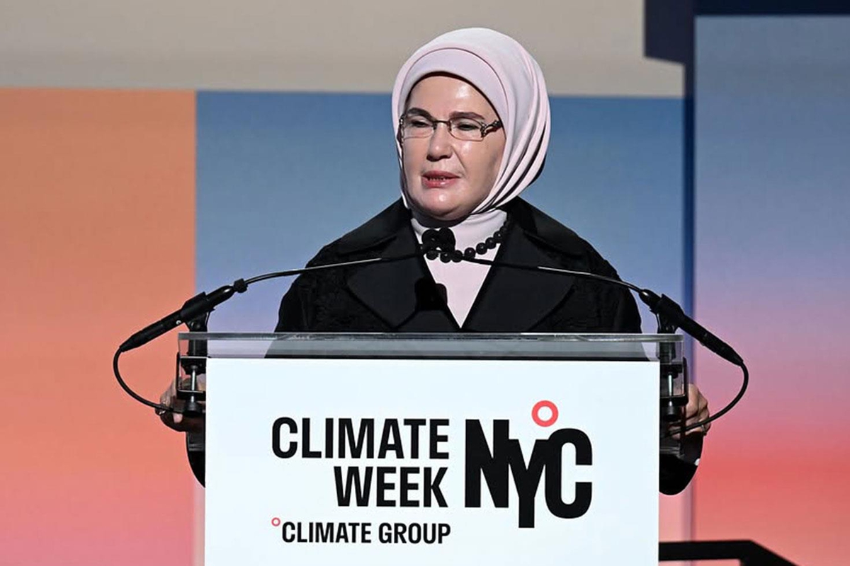 Emine Erdoğan, New York İklim Haftası açılışında konuştu: Hiçbir teknoloji tek başına çözüm olmayacak