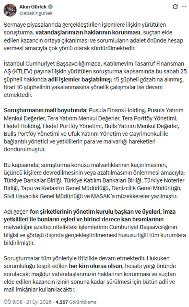 Fon soruşturmasında 15 şüpheli daha gözaltına alındı