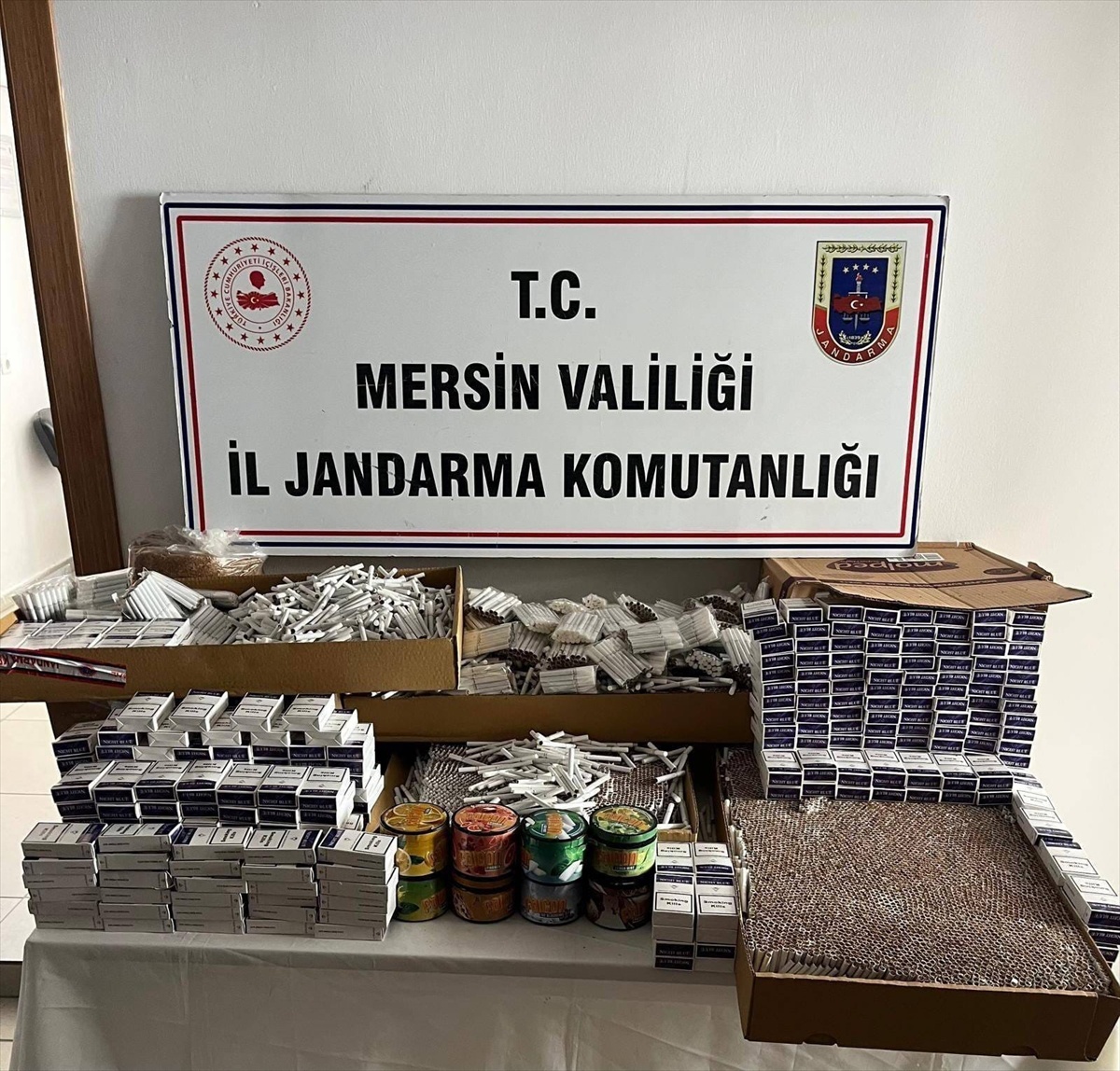 Mersin Anamur\'da operasyonda 32 bin 120 makaron bulundu, şüpheli gözaltına alındı