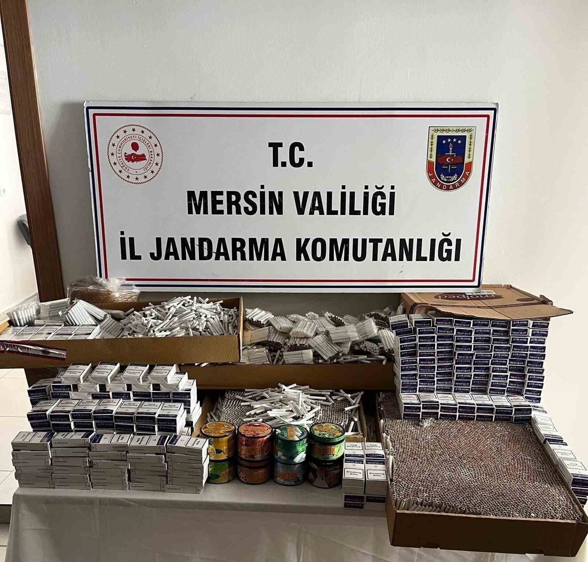 Mersin Anamur\'da 32 bin 120 makaron ele geçirildi, 1 şüpheli gözaltına alındı