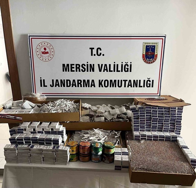 Mersin Anamur'da 32 bin 120 makaron ele geçirildi, 1 şüpheli gözaltına alındı