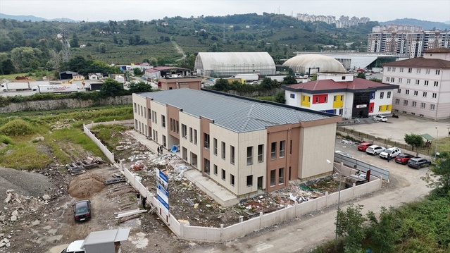 Ordu Altınordu'da 1777 metrekarelik engelli bakım merkezi inşaatında sona yaklaşıldı