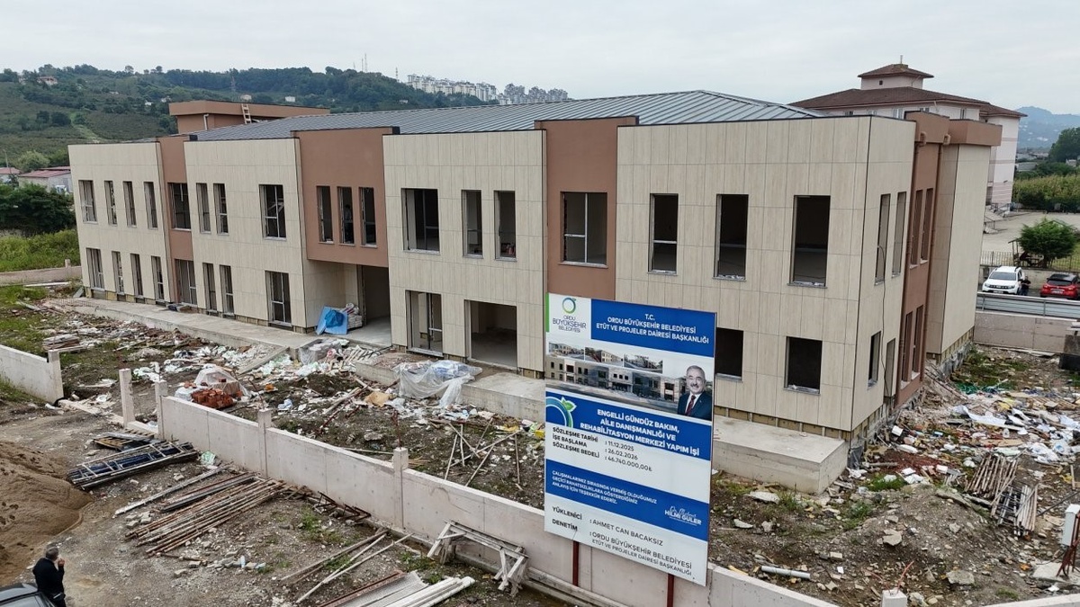 Ordu\'da 1777 metrekarelik engelli bakım merkezinin yapımı büyük ölçüde tamamlandı