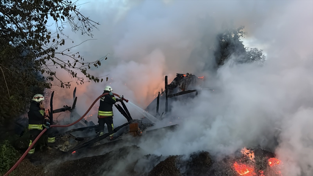 Ordu Fatsa\'da metruk evde çıkan yangını itfaiye söndürdü, ev kullanılamaz hale geldi