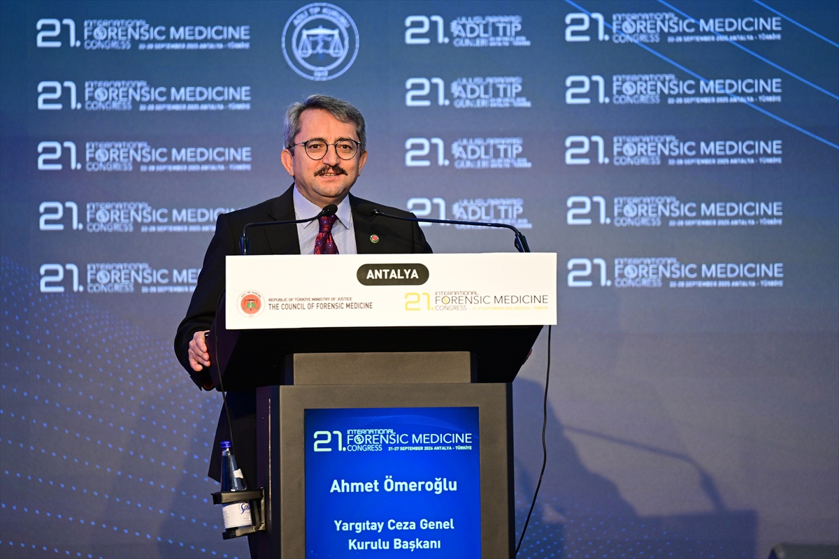 Aslıyüksek, Adli Tıp Günleri\'ne 41 ülkeden yaklaşık 1150 kişinin katıldığını söyledi