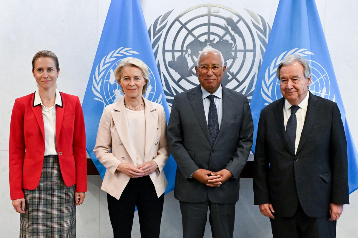 Von der Leyen, BM 81. Genel Kurulu öncesi Guterres\'le görüşüp AB desteğini yineledi