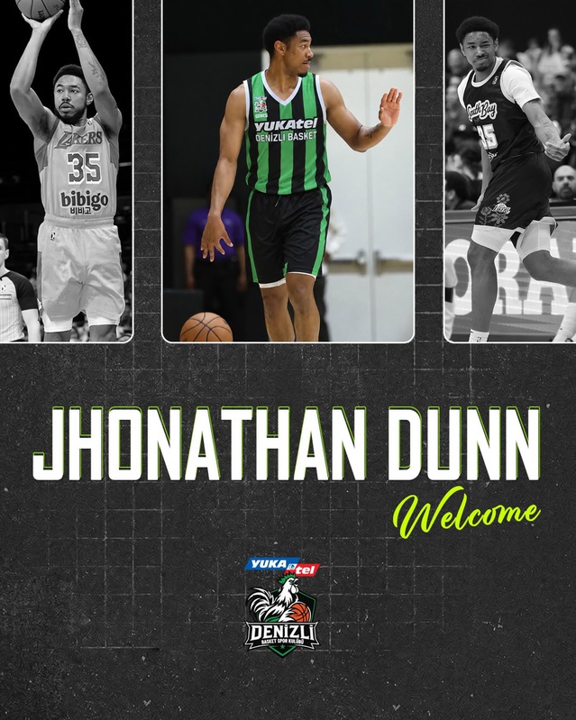 Yukatel Denizli Basket, Aliağa Petkimspor maçı öncesi Dunn'ı kadrosuna kattı