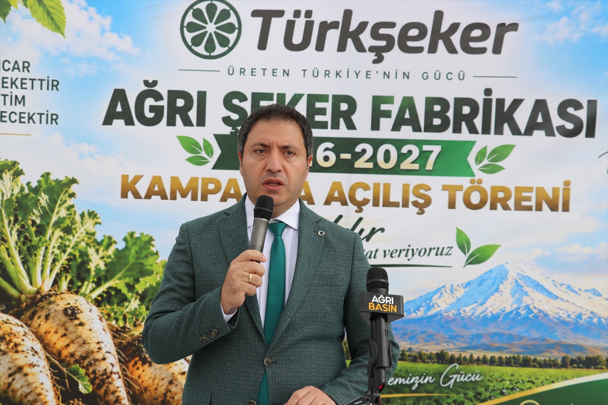 Ağrı Şeker Fabrikası 330 bin ton pancardan 39-40 bin ton şeker hedefiyle alım başlattı