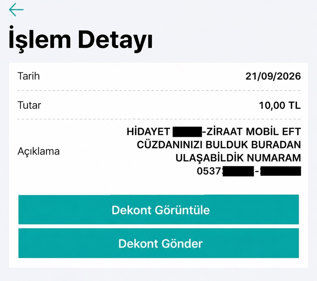Elazığ\'da bulduğu cüzdanın sahibine 10 TL gönderen şahıs, cüzdanı teslim etti