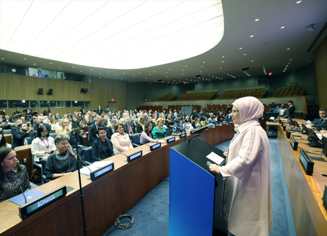 Emine Erdoğan'dan BM'de tarihi çağrı: Çocuk güvenliği tasarımın çıkış noktası olmalı