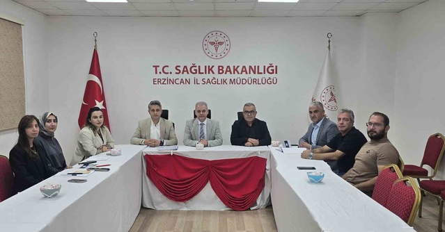 Erzincan'da iş yeri disiplin kurulu toplantısı, Dr. Cihan Tekin başkanlığında yapıldı