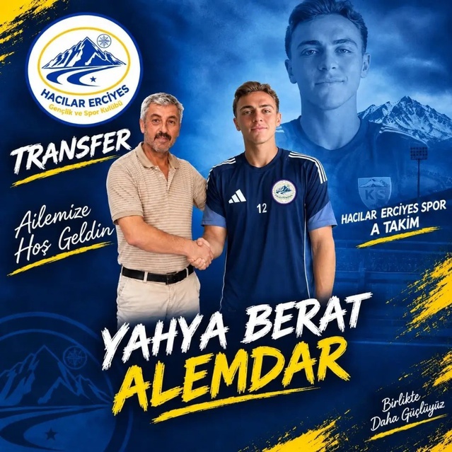 Hacılar Erciyesspor, 20 yaşındaki kaleci Yahya Berat Alemdar'ı kadrosuna kattı
