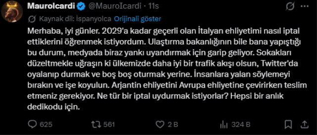 Icardi'ye 2029 şoku! Sonrasında yaptığı paylaşım olay oldu