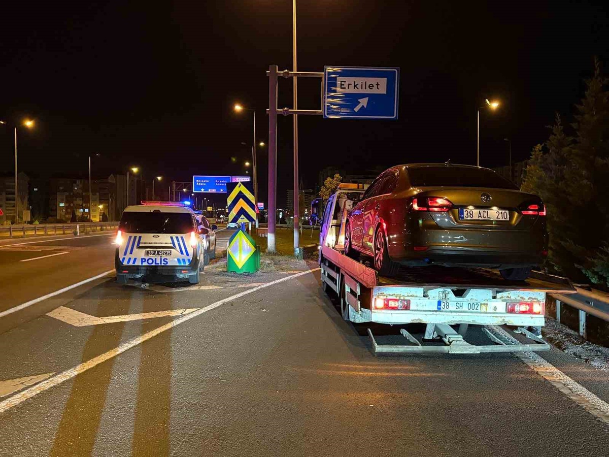 Kayseri\'de kovalamacayla yakalanan sürücü 1.58 promil çıktı, 400 bin TL ceza aldı