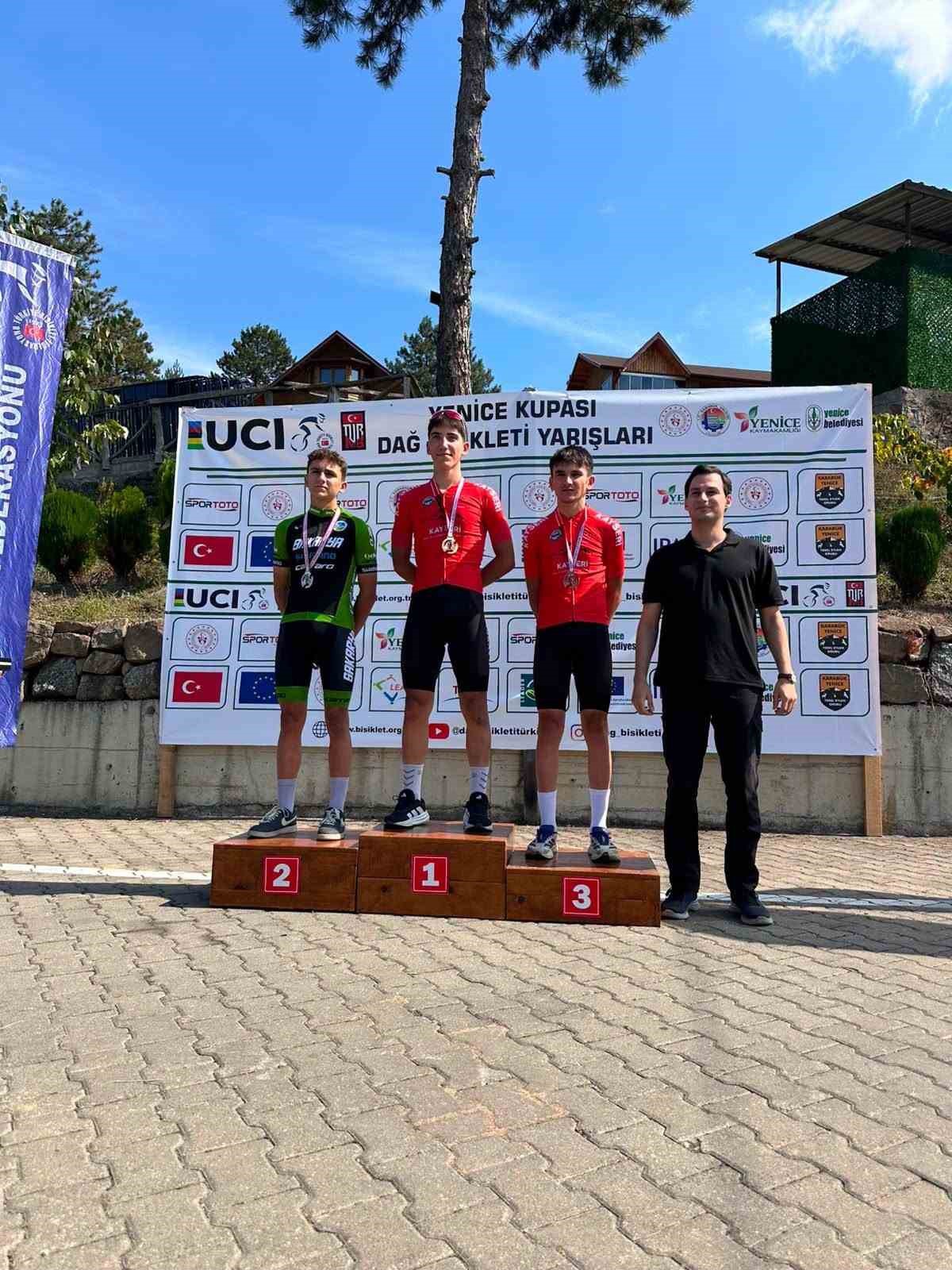 Karabük\'teki Yenice MTB Cup\'ta Kayseri U17 sporcuları 5 madalya kazandı