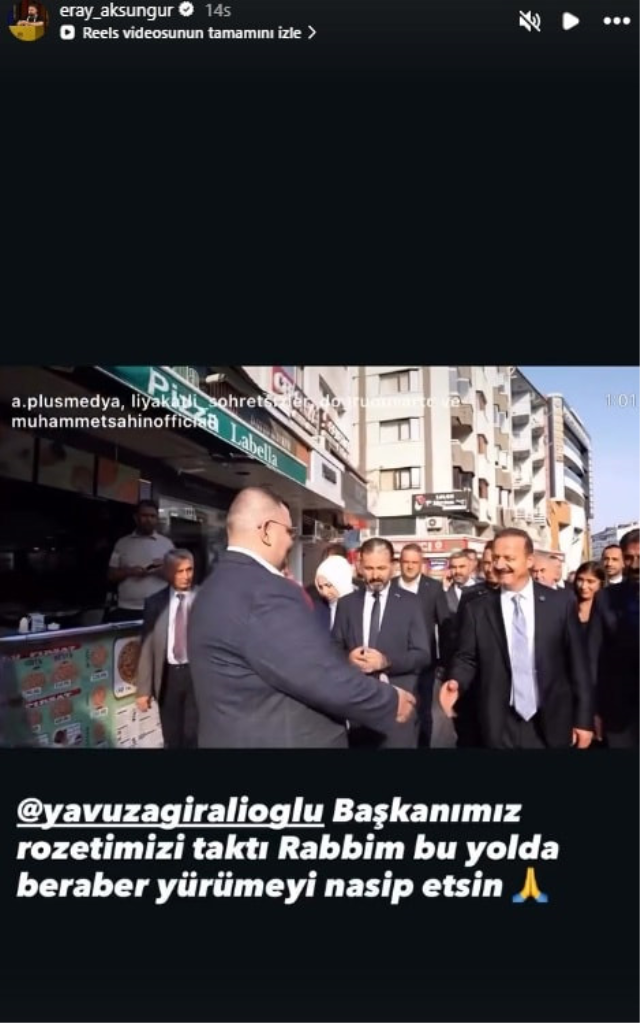 <a class='keyword-sd' href='/masterchef-eray/' title='MasterChef Eray'>MasterChef Eray</a> siyasete girdi! İşte rozetini taktığı parti