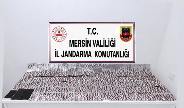 Mersin Toroslar'da operasyonda 4 bin 172 uyuşturucu hap bulundu, 2 şüpheli tutuklandı