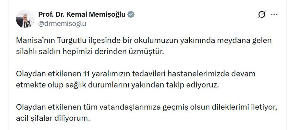 Turgutlu\'daki silahlı saldırıda yaralanan 11 kişinin tedavisi hastanelerde sürüyor