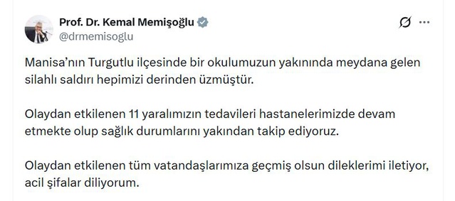 Turgutlu'daki silahlı saldırıda yaralanan 11 kişinin tedavisi hastanelerde sürüyor