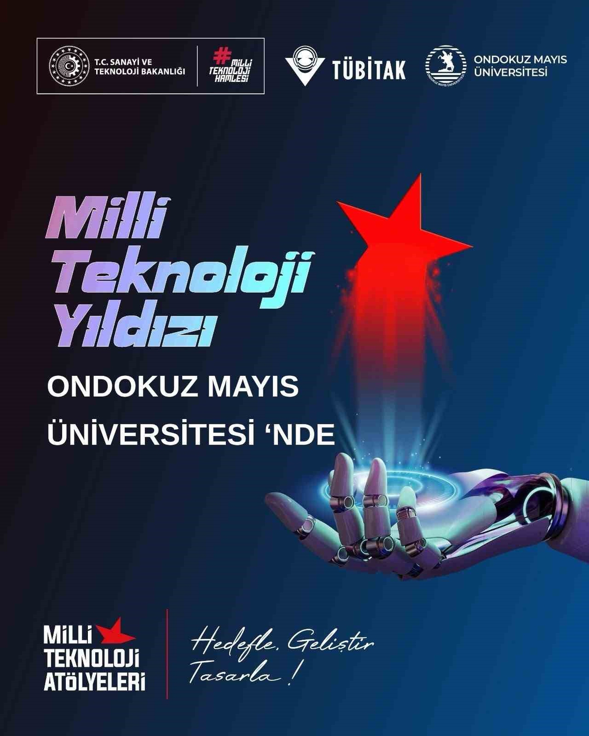 Öğrenci fikirlerini ürüne dönüştürecek OMÜ Milli Teknoloji Atölyesi Samsun\'da açıldı