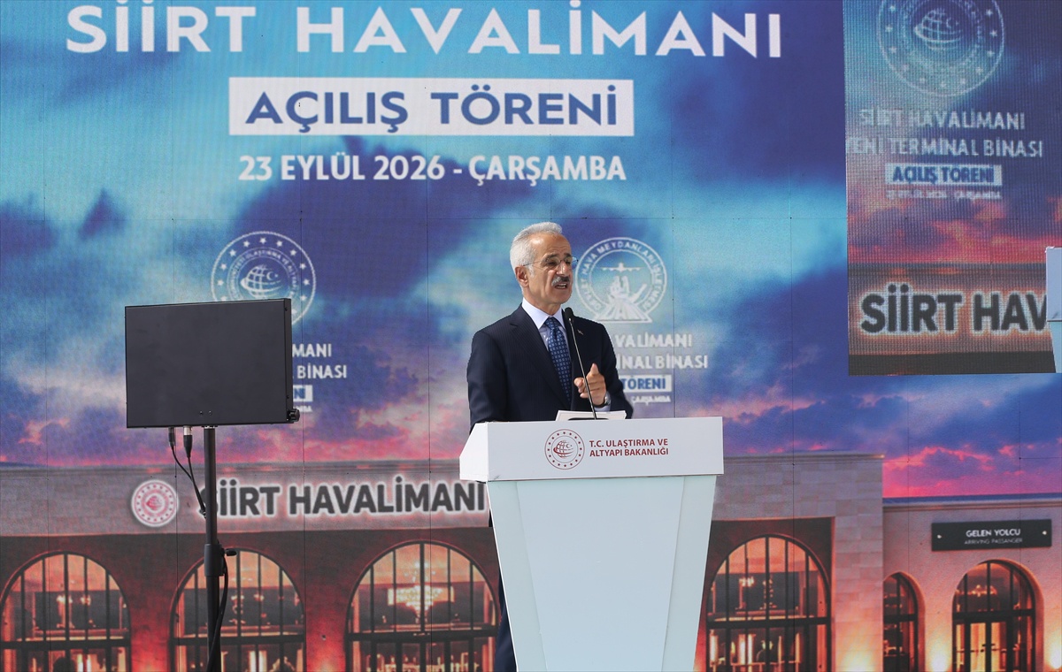 Bakan Uraloğlu, Siirt Havalimanı Yeni Terminal Binası açılış töreninde konuştu: