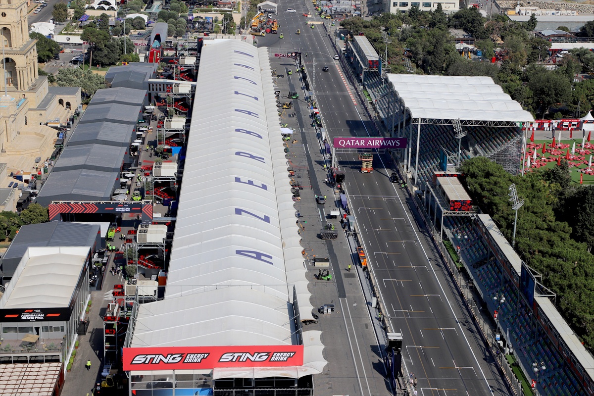 Bakü sokakları Formula 1 için 10. kez piste dönüştürüldü