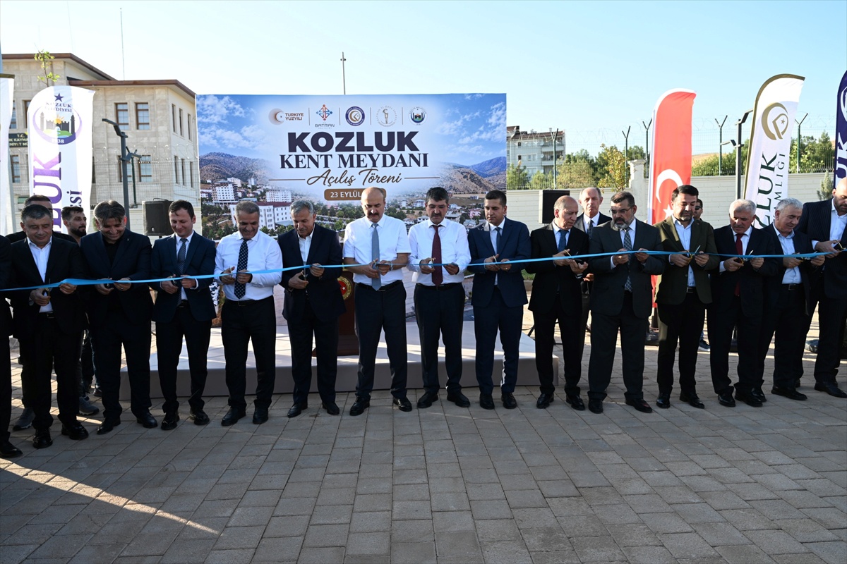 Batman Kozluk\'ta 22 dönümlük Kent Meydanı açıldı, Vali Canalp törende konuştu