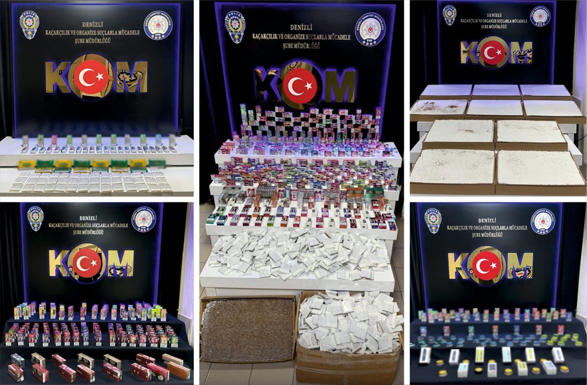 Denizli\'de 79 bin 600 sarma-dolma sigara ele geçirildi, 2 şüpheli tutuklandı