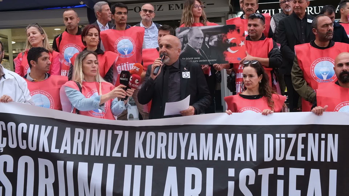 Eğitim-İş Isparta Şubesi, 11 öğrencinin yaralandığı saldırı sonrası önlüğü fırlattı