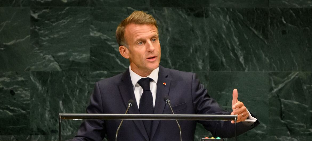 Macron, Gazze\'de barış açıklayan Trump\'ı insani yardım erişimi üzerinden eleştirdi