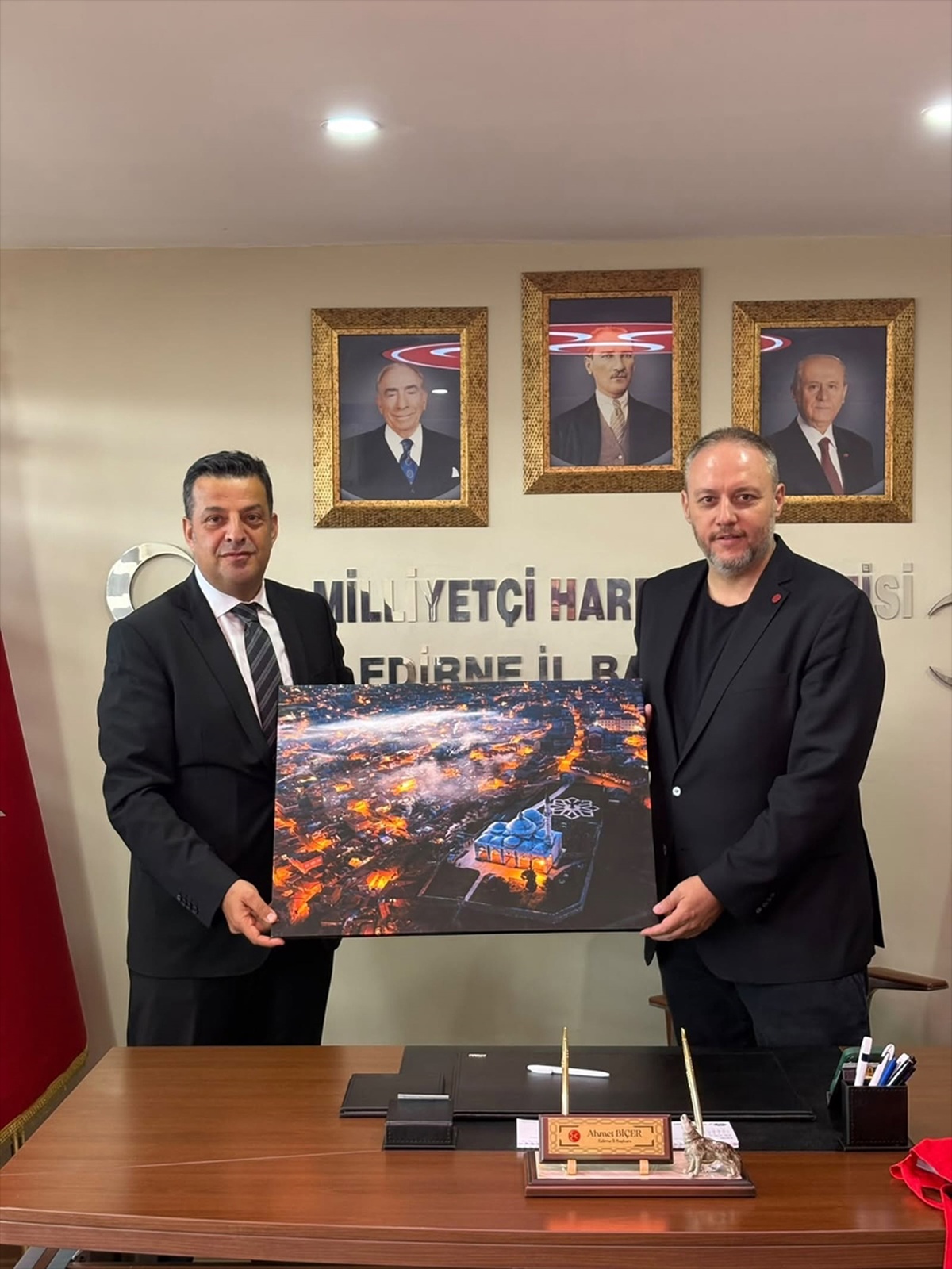 İl Kültür ve Turizm Müdürü Soytürk, MHP İl Başkanı Biçer\'e başarı diledi