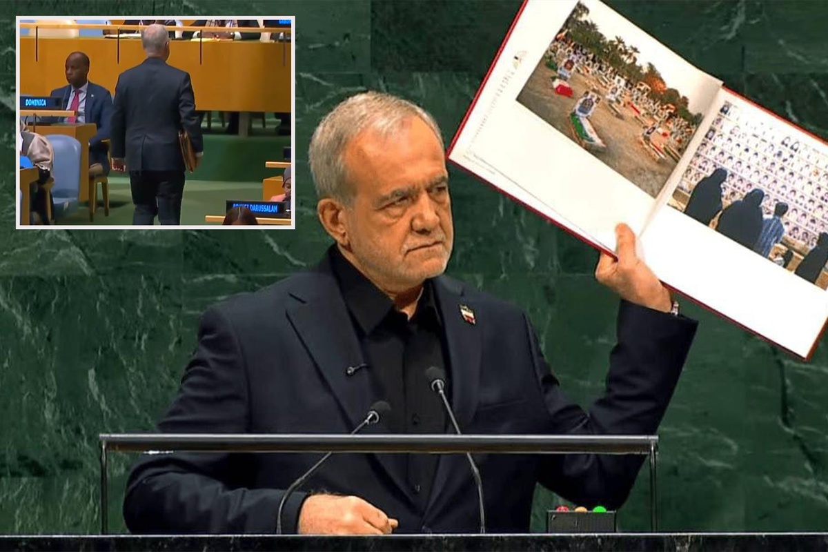 İran Cumhurbaşkanı BM kürsüsüne çıktı, ABD heyeti salonu terk etti
