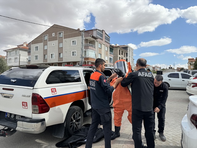 Karaman'da karı koca evlerinde ölü bulundu, apartman tedbir amaçlı boşaltıldı