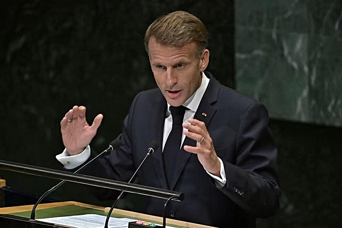 MACRON’dan BM kürsüsünde Gazze çıkılı: Hepimiz utanmalıyız