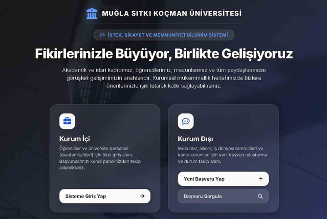 MSKÜ, geri bildirim sistemini kurum dışındaki tüm paydaşlara açtı