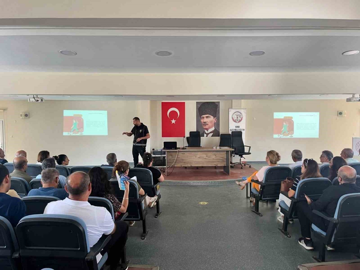 Söke\'de okul yöneticileri Narkorehber eğitimiyle bağımlılığa karşı bilgilendirildi