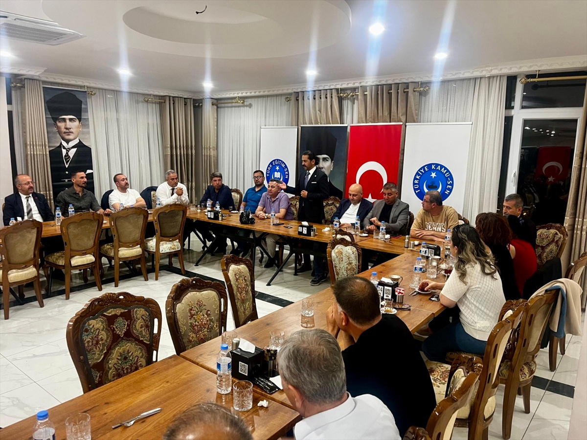 Türk Eğitim-Sen\'li İşcan, Gaziantep\'te çalışan taleplerinin takipçisi olacak