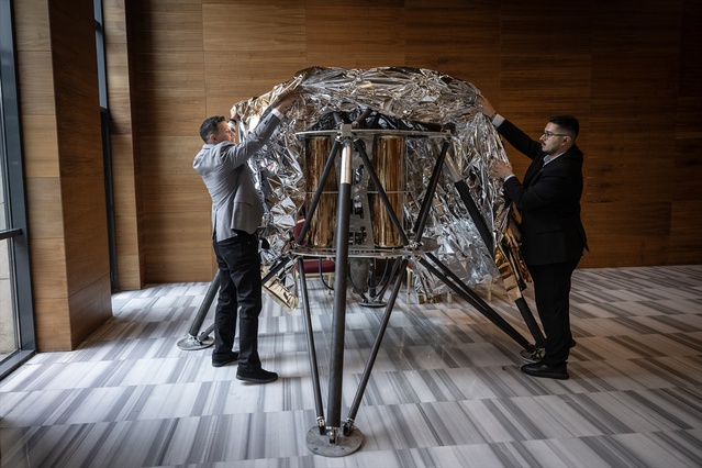 TURKUZAYSAN'ın Ay'a iniş test aracı prototipi Teknopark Ankara'da testlere başladı
