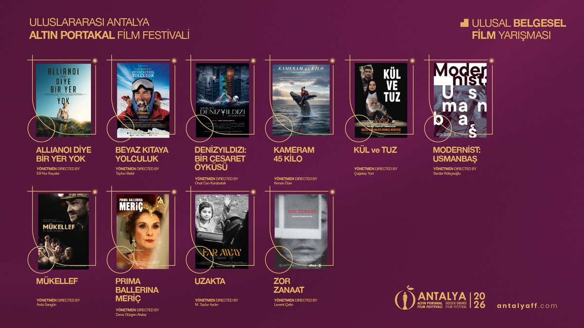 Antalya Altın Portakal\'da kısa film ve belgesel yarışmalarına 20 yapım seçildi