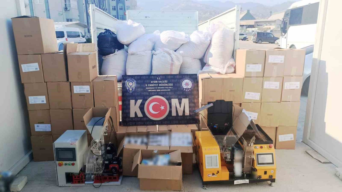 Aydın\'da kaçak tütün ve etil alkol operasyonunda 3 şüpheli tutuklandı