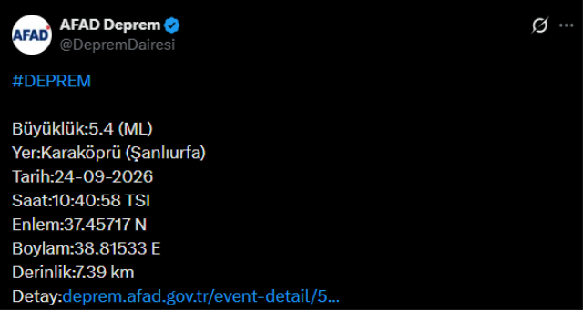 Doğu ve Güneydoğu'daki illerimizi sallayan deprem