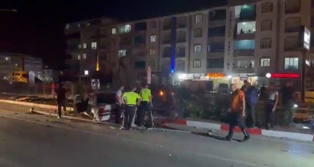 Elazığ Kovancılar'da köpeğe çarpan araç refüje çıkıp direğe çarptı, 2 kişi yaralandı