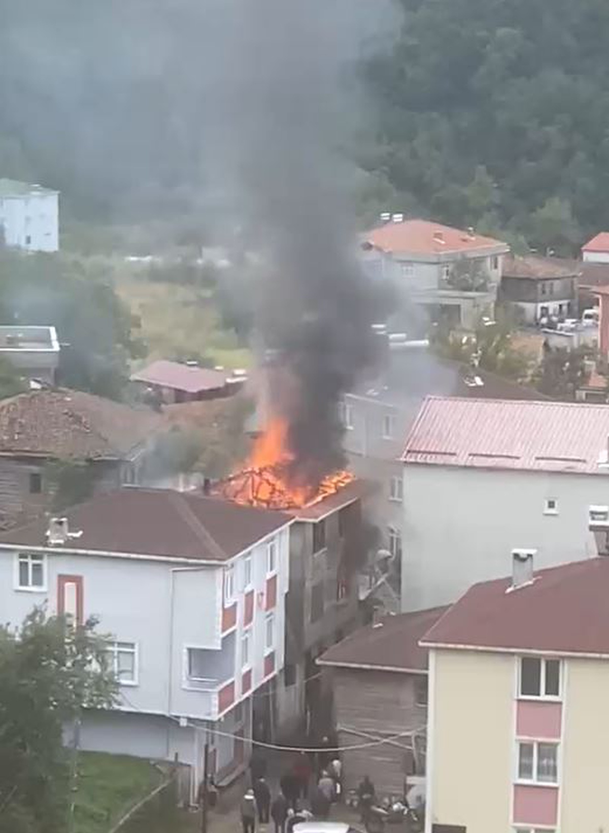 Kastamonu Cide\'de Ömer Soy\'a ait ev yangında kullanılamaz hale geldi, fındıklar yandı