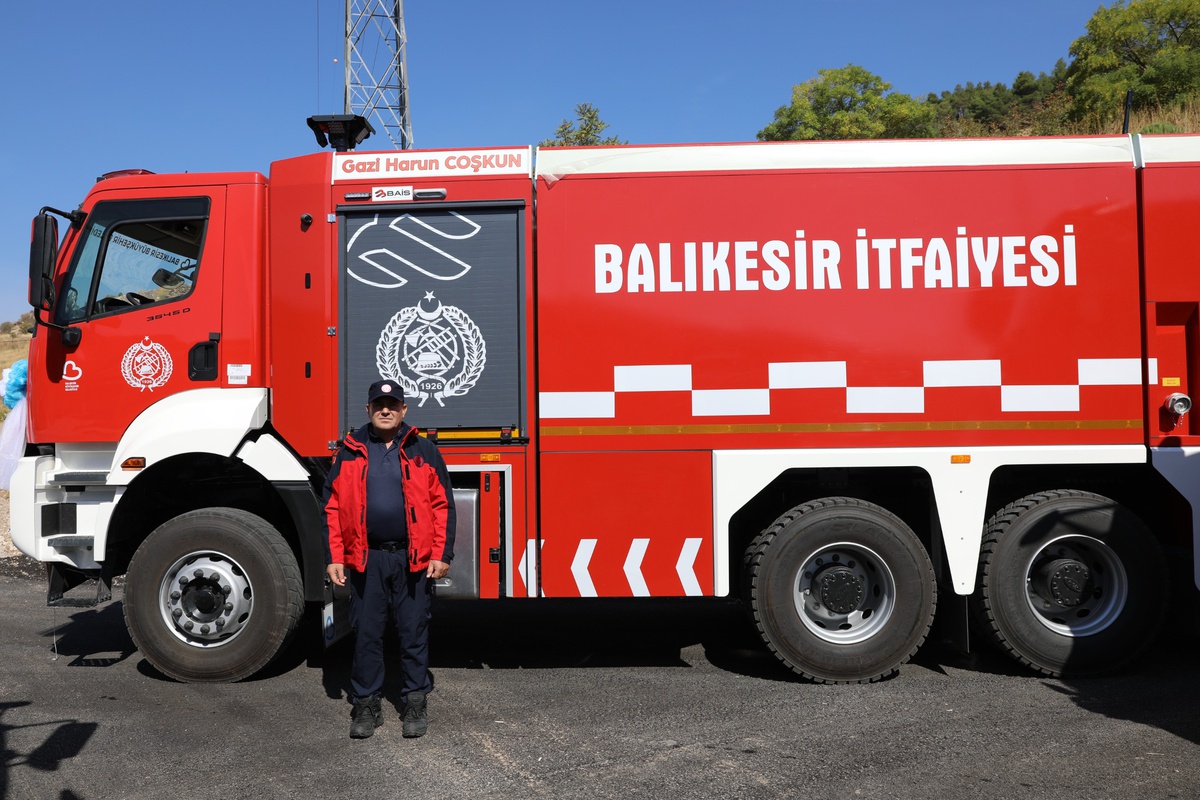 Balıkesir\'de itfaiye araçları şehit ve gazilerin isimlerini taşıyacak