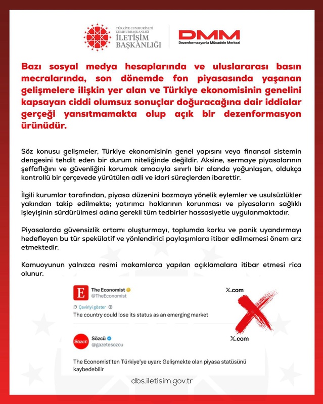 DMM, fon piyasası iddialarını açık dezenformasyon olarak nitelendirdi
