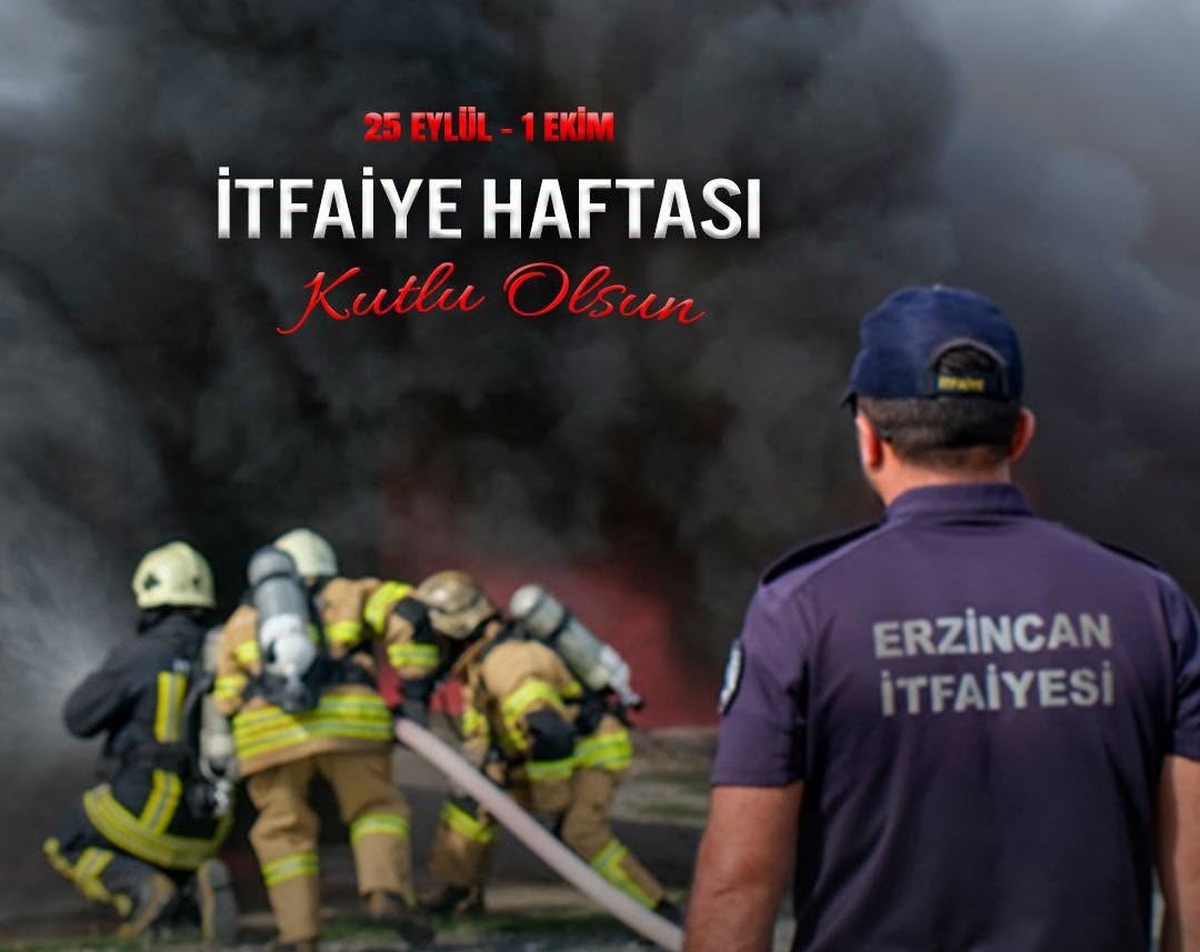 Erzincan Belediyesi, itfaiyecileri kutladı, kazasızlık temennisinde bulundu