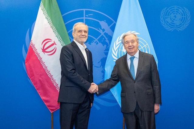 Guterres, Pezeşkiyan ile Orta Doğu çatışmasında Hürmüz'e dikkat çekti, diyalog istedi