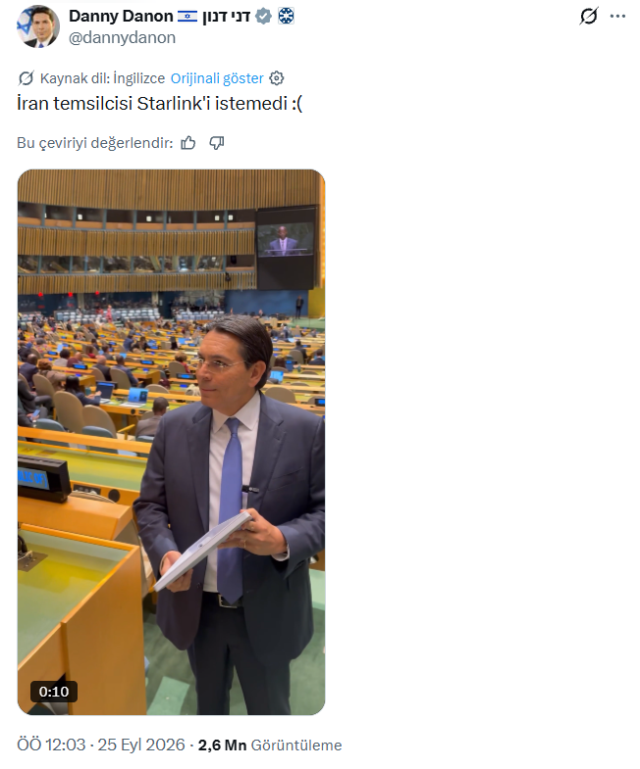 İsrailli temsilciden BM Genel Kurulu'nda provokatif hareket! İranlı diplomatın yanına giderek...